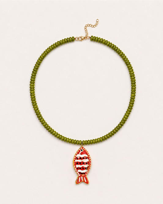 FISH NECKLACE GREEN